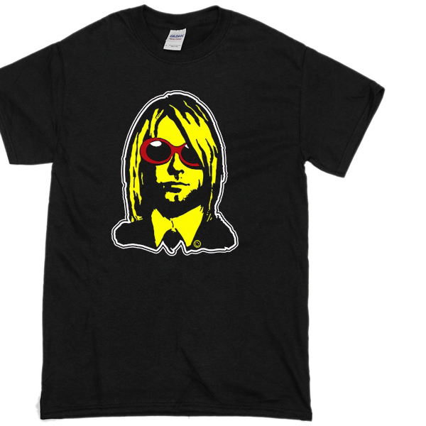Kurt Cobain Face T-shirt - newgraphictees.com