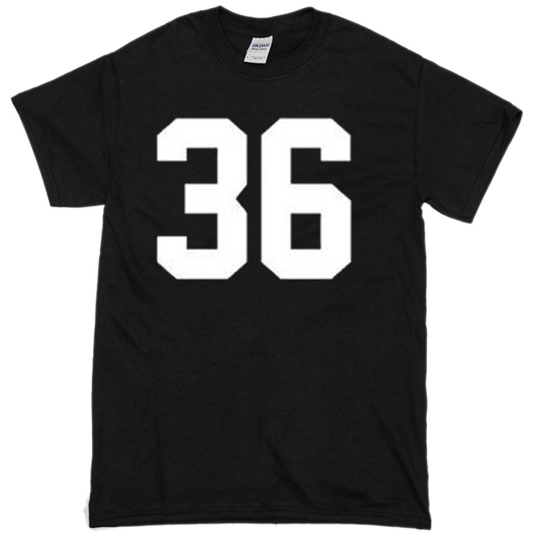 Number 36 jersey T-shirt - newgraphictees.com