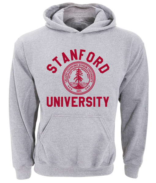 grey university hoodie