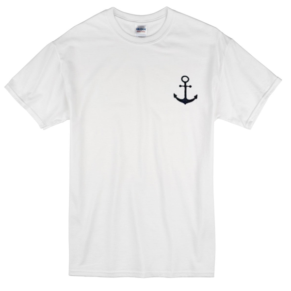 white t shirt anchor hd