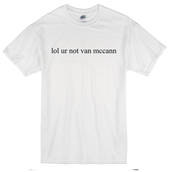 black and white van shirt