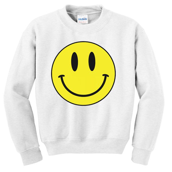 smiley face sweatshirt