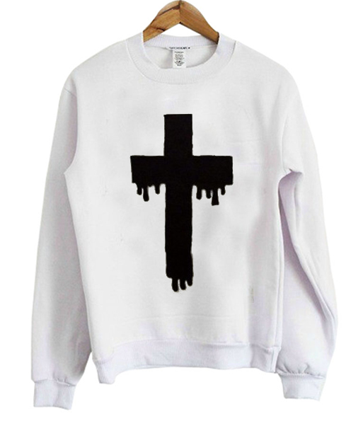 cross sweatshirt -newgraphictees.com