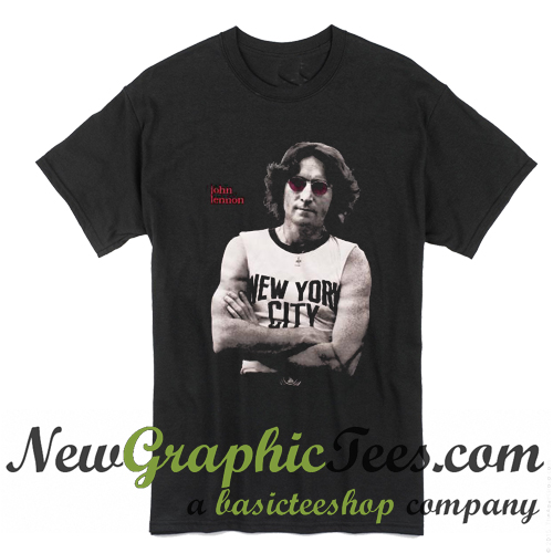 John Lennon T-Shirt  New York City Black & White Photo John Lennon Shirt