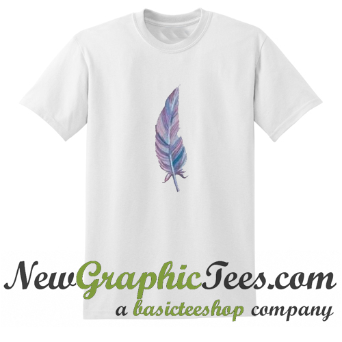 feather design t shirt