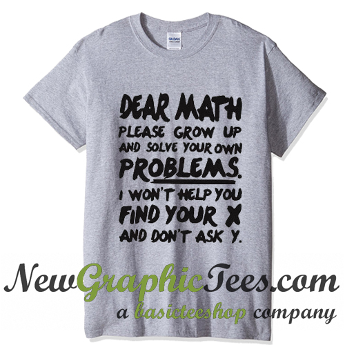 dear math shirt