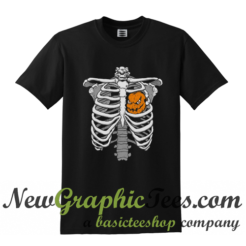 halloween-skeleton-rib-cage-pumpkin-t-shirt