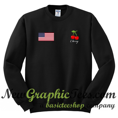 cherry sweatshirt