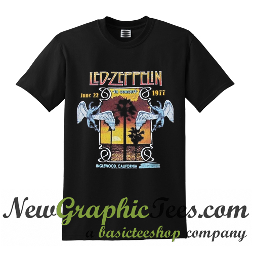 led zeppelin 1977 tour t shirt