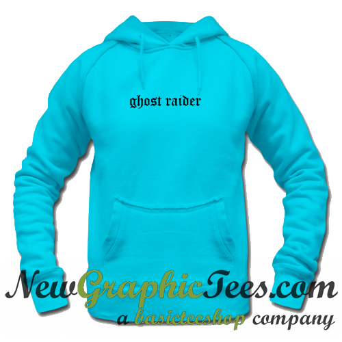 ghost rider hoodie blue