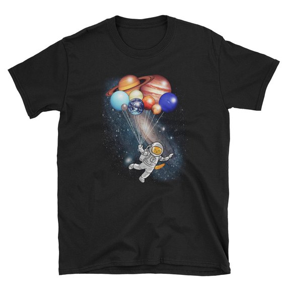 astronaut cat t shirt