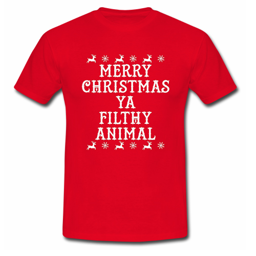 merry christmas ya filthy animal shirt jay jays