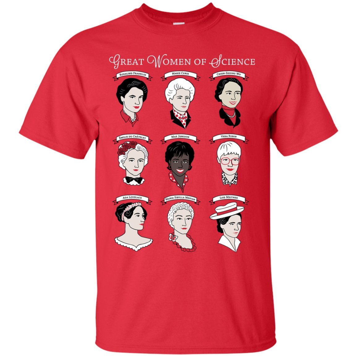 Great Women of Science T-shirt - newgraphictees.com Great Women of