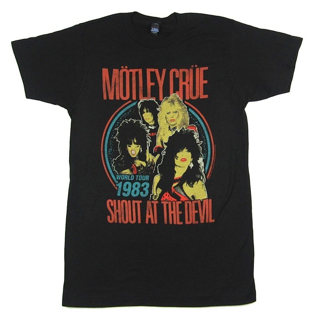 Motley Crue Shout At The Devil World Tour 1983 T Shirt - newgraphictees ...