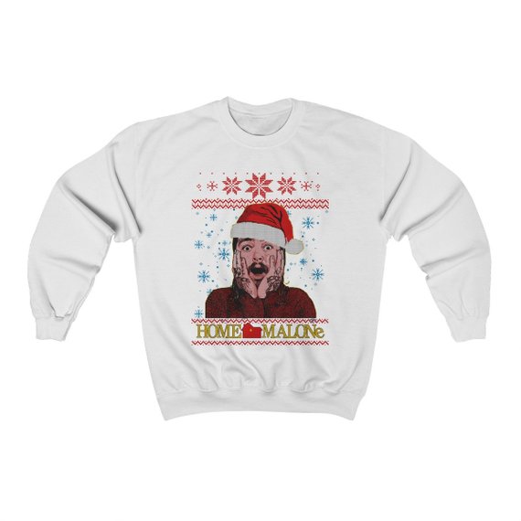 Home malone christmas sweatshirt hot sale