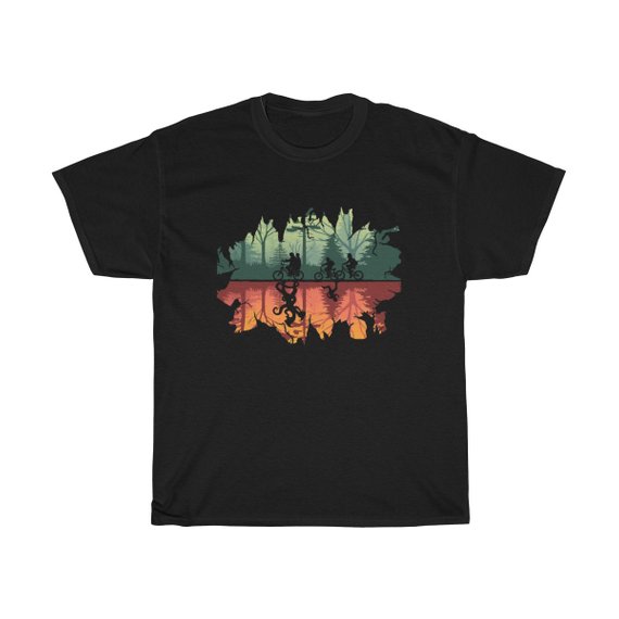 stranger things shirt upside down