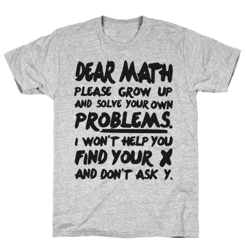 i love math t shirt