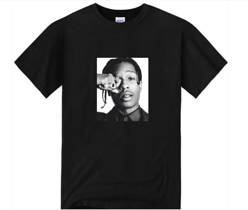Asap Rocky custom T shirt - newgraphictees.com Asap Rocky custom T shirt
