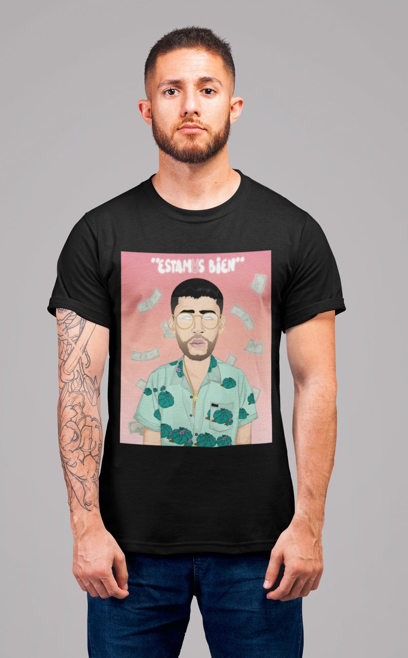 Bad Bunny Face T Shirts