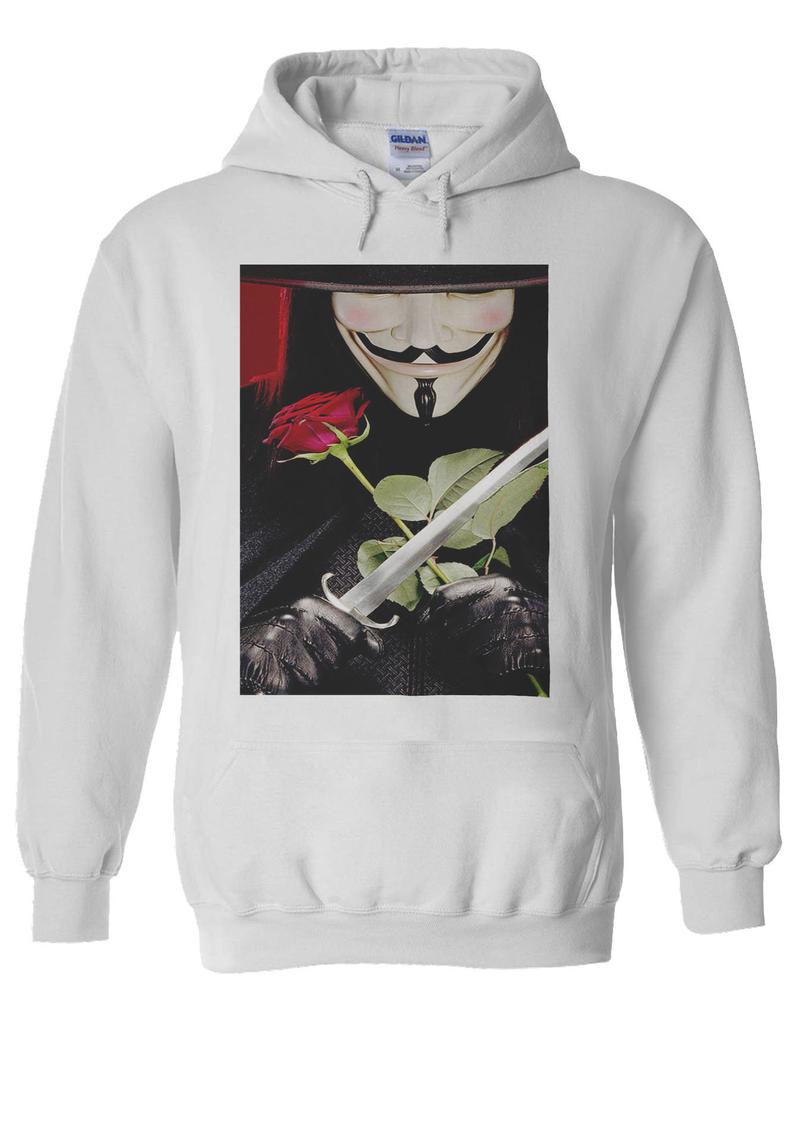 V For Vendetta Anonymous Mask Guy Hoodie - newgraphictees ...