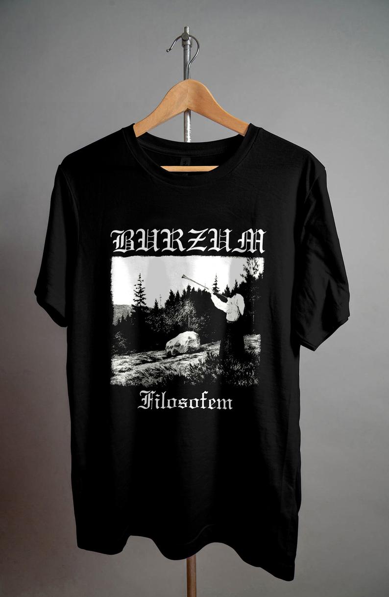 Burzum T Shirt Filosofem 2018 Album Lyrics band Logo new Official Men