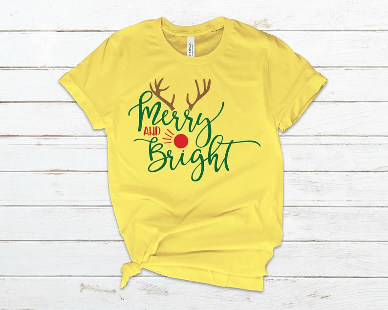 merry & bright shirts