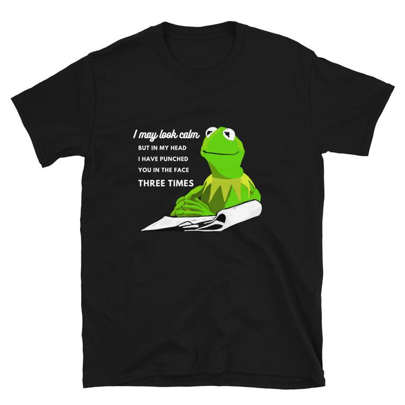 Kermit the Frog Meme Shirt - Short-Sleeve Unisex T-Shirt ...