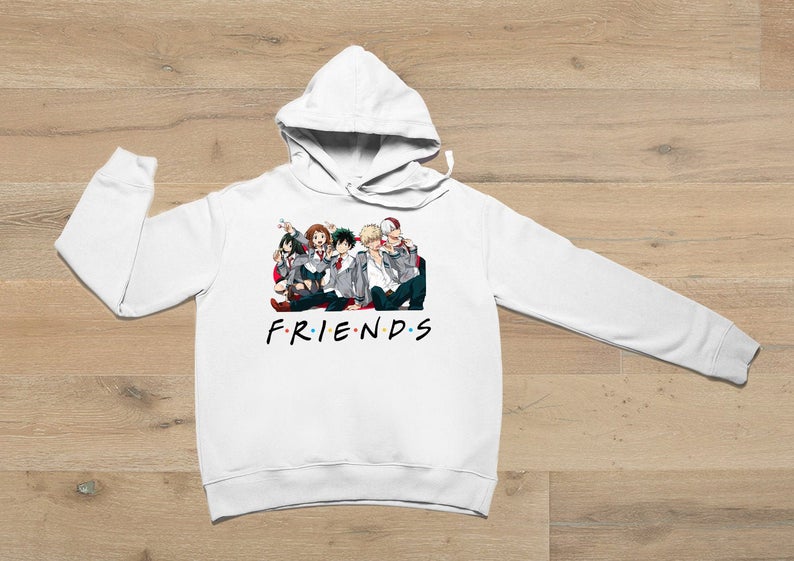 my hero academia friends sweatshirt