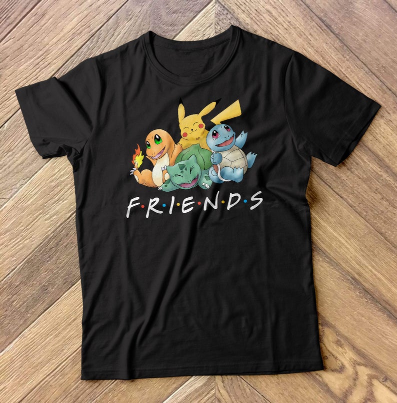 Pokemon Friends T Shirt - Newgraphictees.com Pokemon Friends T Shirt