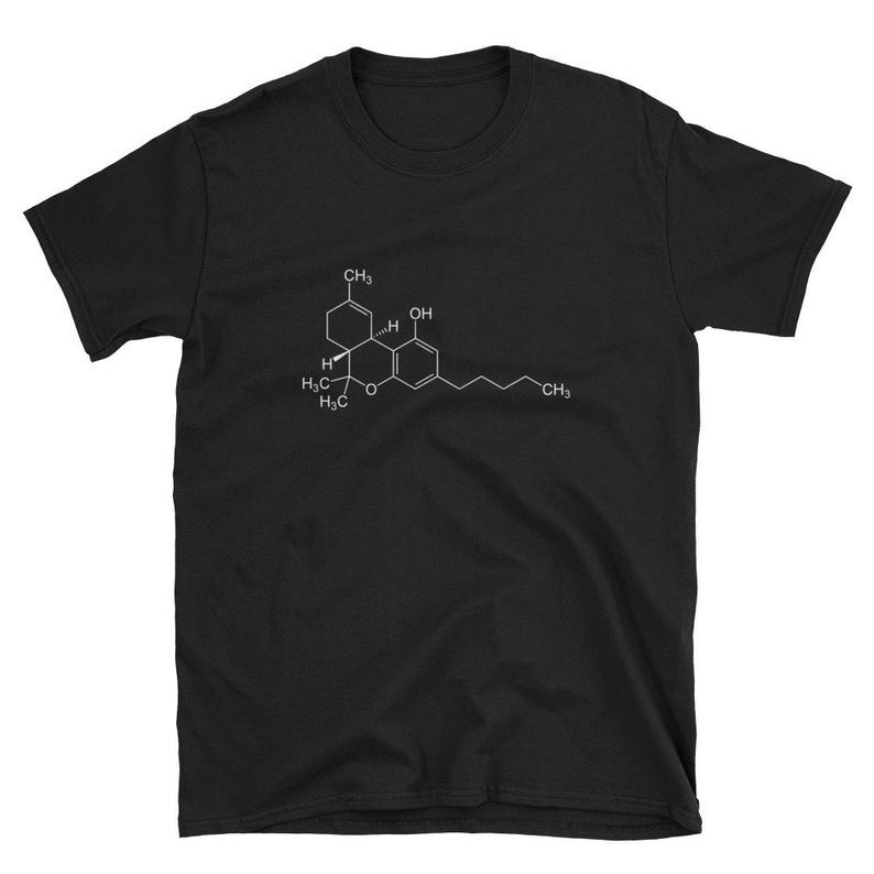 THC Molecule T Shirt - newgraphictees.com THC Molecule T Shirt