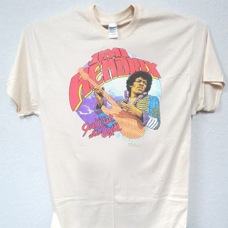 brown jimi hendrix shirt