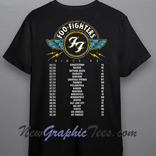 Foo Fighters Tour 2022 T-Shirt Twoside - newgraphictees.com Foo ...